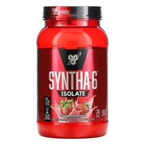 BSN 신타-6 아이솔레이트 프로틴 파우더 스트로베리 밀크 쉐이크 912g, 딸기 밀크 쉐이크