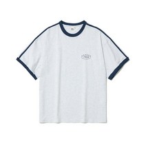 국내매장용 파르티멘토 오버핏 라인 링거 티 라이트 멜란지그레이 멜란지 그레이