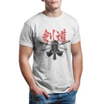 검도복 하카마 검도도복 도복 검도 보구 시나이 카타나 일본 사무라이 닌자 선물 T 셔츠 남성 여름 셔츠면 티셔츠 Streetwear