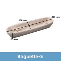 빵발효기 제빵발효기 발효기 자연 등나무 발효 빵 바구니 타원형/라운드 반죽 상승 과자 홈 음식 저장을위, 22 Baguette S
