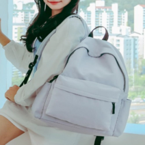 여자 커플가방 패브릭 검정색 가벼운 빅사이즈 백팩