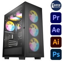 4K 영상편집 컴퓨터 유튜브 동영상 에펙 프리미어 프로 PC, 윈도우11 홈 DSP 정품, HDD 2TB추가, 영상편집용04
