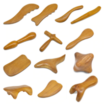 나무 괄사 경락 미용 지압 마사지기 도구 근육 이완, 지압마사지 D