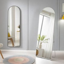 라운드 스탠드 벽걸이 전신거울, 블랙