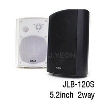 JLB-120S 120W 매장 카페스피커 헤어샵 고음질 업소용 방송용 벽걸이스피커, 화이트