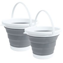 라라하우스 다용도 접이식 폴딩 버킷, 그레이+그레이