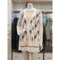 BCBG 패턴 롱 가디건 B2A2K112