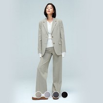 [지오다노] 412504 여 풀밴딩 와이드핏 슬랙스