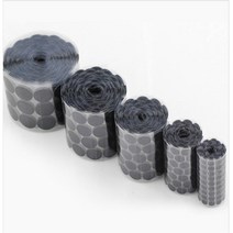 부드러운 슬림 원형 찍찍이 교육재료 교구 패드, 2.흰색 지름20mm(30쌍)