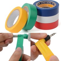 PVC테이프 전기테잎 전기용고무테이프 컬러 절연테이프 1P, 빨강