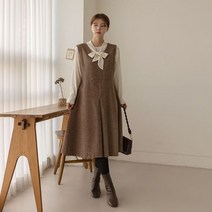 엘리시아 체크 플레어 원피스 빅사이즈 여성의류