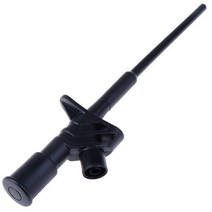 테스트 클립 고전압 후크 연한 프로브 4mm 바나나 소켓 포함 1, [02] Black