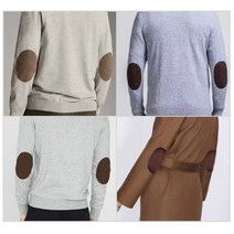 무릎 팔꿈치 열접착 패치1쌍(2장) 와펜 스웨이드, 검정