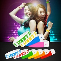 [KT알파쇼핑]방수 손목 종이팔찌 박람회 입장권 콘서트 파티 티켓, 그린_W37140D