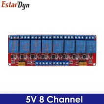 아두이노키트 프로그래밍 전자 아두이노 모듈 부품 1 2 4 8 채널 광 커플러가있는 5v12v 릴레이 모듈 보드 실드는 arduino 용 고저 레벨 트리거를 지원합니다., 8 채널 5v