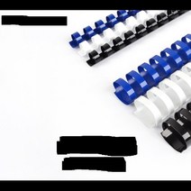 쉽고 깔끔한 제본 플라스틱링 10mm 100개 제본링 제본스프링 제본용표지 플라스틱제본기 PP표지 스프링제본, 흰색