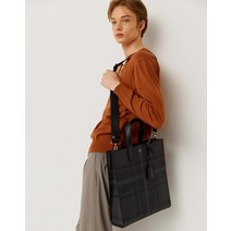 22FW [NEW TOTE]미디움 블랙 타탄체크 토트백 DBBA2F974BK
