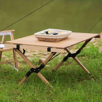 [CAMP TIME] 캠프타임 감성캠핑 접이식 우드 롤테이블