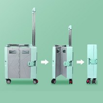 제이콥 네바퀴 카트 접이식 카트 쇼핑카트 시장 장바구니 네모 박스 손수레 4바퀴 캠핑 낚시 핸드카트, 옐로우