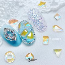 부띠끄코리아 AB크리 유리알 얼음스톤(19종) 네일재료, 01.정삼각 5mm(10개입)