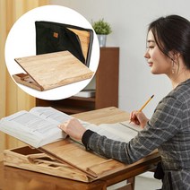곧은나무 명품 각도조절 독서대 800 오크 원목 보관가방 세트, 선택:800_오크브라운+가방(오른손)