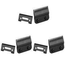 Wahl 클리퍼 블레이드 전문 헤어 클리퍼 블레이드 카톤 용 3 세트 교체 이동식 블레이드 스틸 액세서리, [01] Black