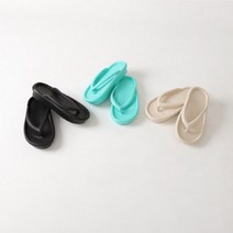발편한 키높이 여성 마카롱 통굽 쪼리 슬리퍼
