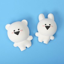 액션토끼 곰 차량용석고방향제 자동차방향제 리필오일, 아쿠아키스, 토끼
