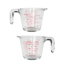 더홈스 유리제 계량컵 2p, 350ml