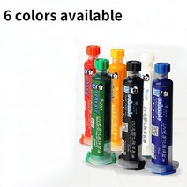 새로운 1PC 6 색 10ml UV 경화 솔더 마스크 잉크 PCB BGA 회로 보드 절연 보호 페이스트 플럭스 오일 정비, 03 Blue