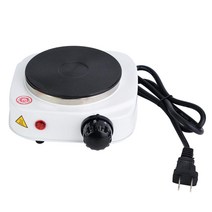 전기 미니 스토브 500W 쿠킹 히터 미니 핫 플레이트 쿠킹 플레이트 냄비 요리 온도 조절 에너지 절약 탁상 세련된 손질 간단 운반 편리한 소형 전기로 (110V), [02] US