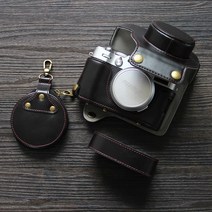 후지x100v 카메라 PU 가죽 케이스 파우치, PU 케이스 - 브라운