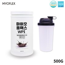 마이오플렉스 단백질보충제 분리유청단백분말 WPI 프로틴 단백질파우더 헬스보충제, 500g, 1통