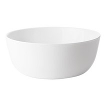 보르미올리 내열강화유리그릇 국그릇 밥그릇 원형접시 면기 샐러드볼, 화이트