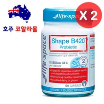 라이프스페이스 쉐이프 B420 60캡슐 2개 락토바실러스 가세리 다이어트유산균 호주코알라몰