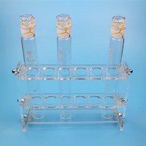 규격선택 조립식 시험관대 비색관 유리 원두 진열대 유리관, B 아크릴시험관대 50ml용x6구