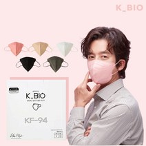 케이바이오 국산 2D KF94 새부리형 마스크 1박스 1매입 50개 대형 L, 핑크
