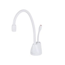 InSinkErator F-GN1100SN 컨템포러리 인스턴트 온수 디스펜서 수도꼭지 새틴 니켈198916, Hot Only, White
