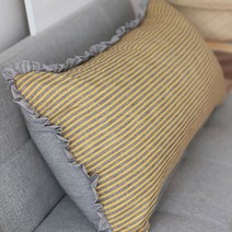 구르미온 먼지없는 대형쇼파쿠션 침대헤드쿠션 로마, 머스타드(솜포함)