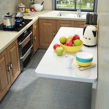 주방 접이식 보조 테이블 식탁 주방 선반 KH700, 흰색60*50CM
