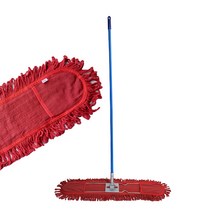 제이오마켓 기름적색60cm 철코팅봉150cm 리스킹세트강당 체육관 병원 사무실 다용도 걸레 밀대 세트, 단품