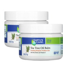 얼스케어 티트리 오일밤 시어버터버터 & 비타민E 보습케어 Earths Care Tea Tree Oil Balm 71g 2팩