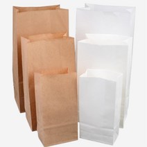 크라프트 붕어빵봉투 각대봉투 50p 종이봉투 무지봉투, 1개, 중 화이트
