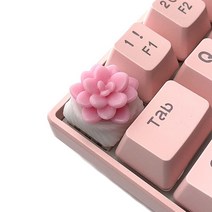 Capsmiths Succulent Artisan Keycap - Echeveria - MX 기계식 게이밍 키보드 (핑크), Pink