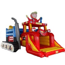 대형 실내 실외 에어바운스 풍선 물놀이 만화 캐릭터, 소형 트럭