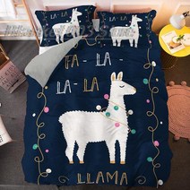 귀여운 침구 세트 이불 커버 싱글 더블 킹 퀸 사이즈 Pillowcase 2/3pcs 만화 양 인쇄