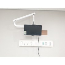 병상TV 벽 부착형 (22인치 TV 5m파워 케이블 5m 이어폰 리드선 5m 랜선 2구 콘센트 세탑박스함)