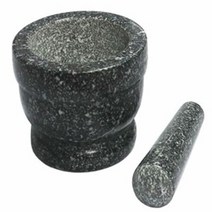 키친프리 흑진주 돌절구 (중) 빻기 으깨기 조리도구