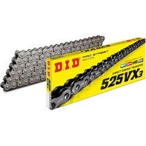 일본직발송 10. DID (다이도) DID (大同工業) 자전거 체인 코킹 조인트 부속 525VX3-120ZB STEEL (스틸), ONE SIZE, One Color