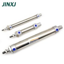 공압프레스 소형유압프레스 소형 공압 실린더 스테인레스 스틸 16/20/25/32/40mm 마그네틱 링 포함 10-5, 200mm Stroke_40mm Bore